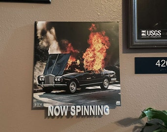 Now Spinning Vinyl Record Holder/Display