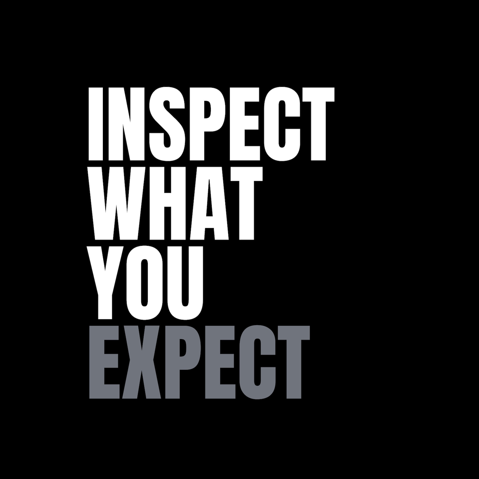 Inspect what you expect poster design download Etsy