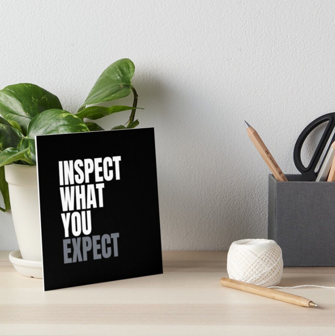Inspect what you expect poster design download Etsy