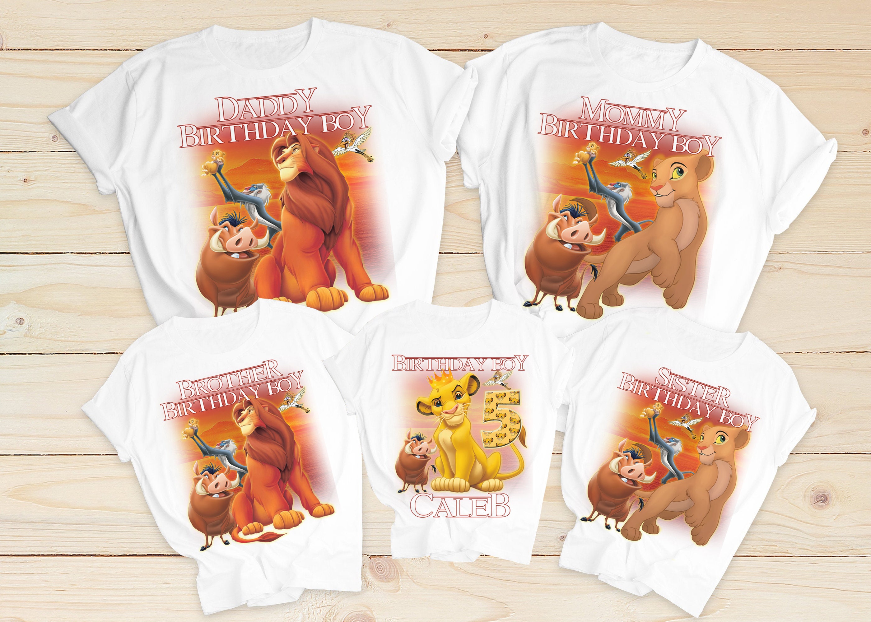Lion King Birthday Shirts Birthday Boy Family Matching | Etsy