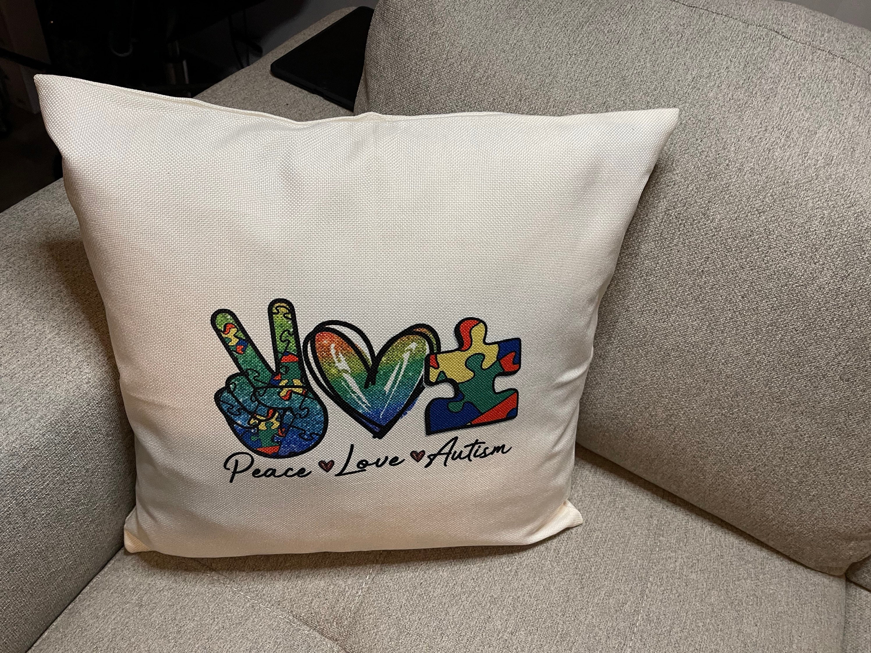 Personalized Autism Pillow Etsy