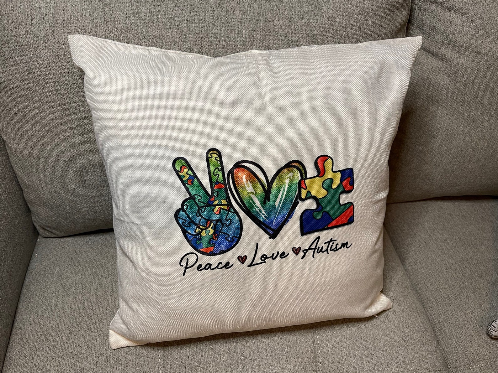 Personalized Autism Pillow Etsy