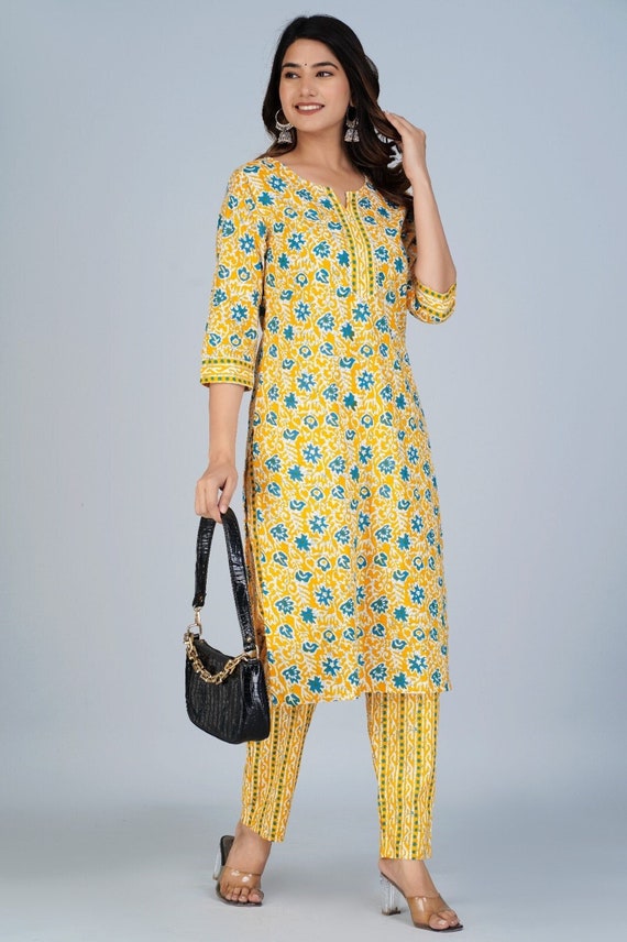 Buy Off White Kurta Suit Sets for Women by Jaipur Kurti Online | Ajio.com