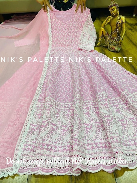 Buy Jaipur Kurti Sage Green Silk Chikankari Plus Size Straight Kurta for  Women's Online @ Tata CLiQ