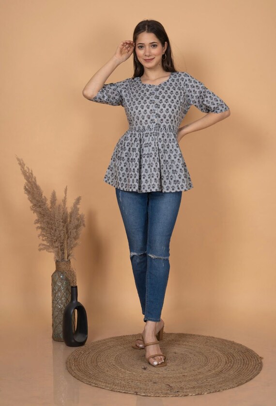 peplum kurti top
