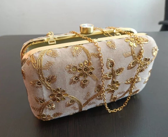 Aphrodite Ivory Designer Pearl Clutch Bag | White | Freya Rose