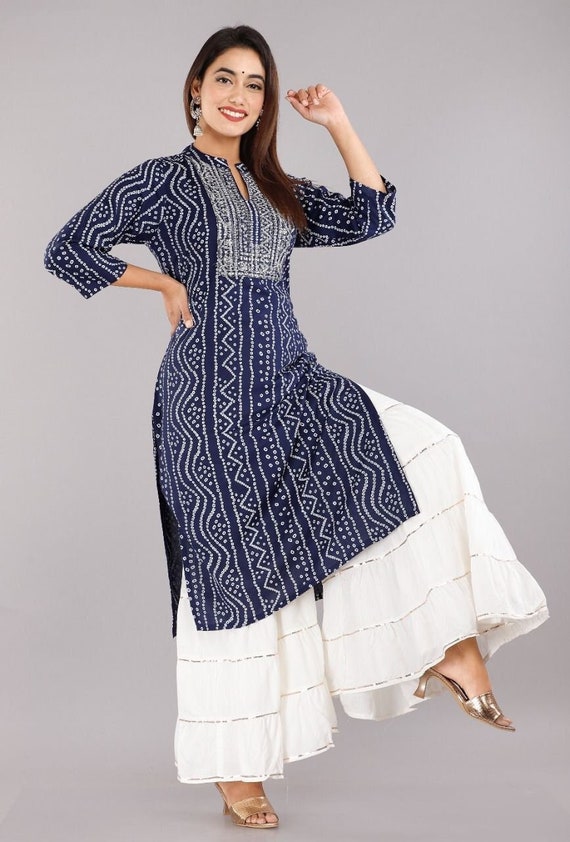 Bandhani Kurti - Buy Latest Collection of Bandhani Kurti for Women Online  2024