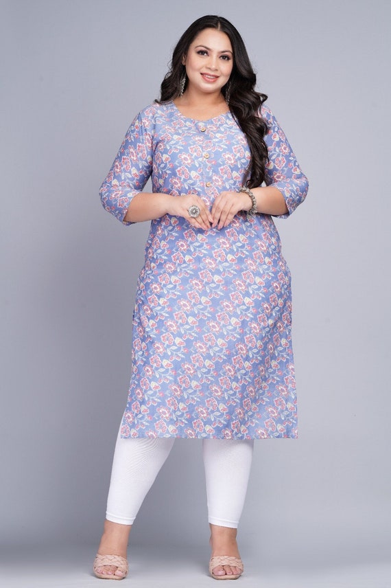 Fashionable Plus Size Tunics & Kurtis Online from Amydus.Shop For Beautiful  Plus Size Tunics & Plus Size… | Plus size outfits, Plus size women, Simple  kurti designs
