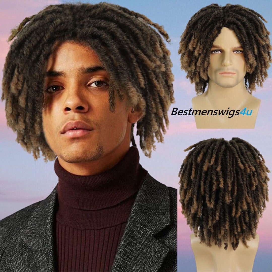 Mens Dreadlocks Wig Natural Looking Dreadlocks Toupee Full Wig Etsy