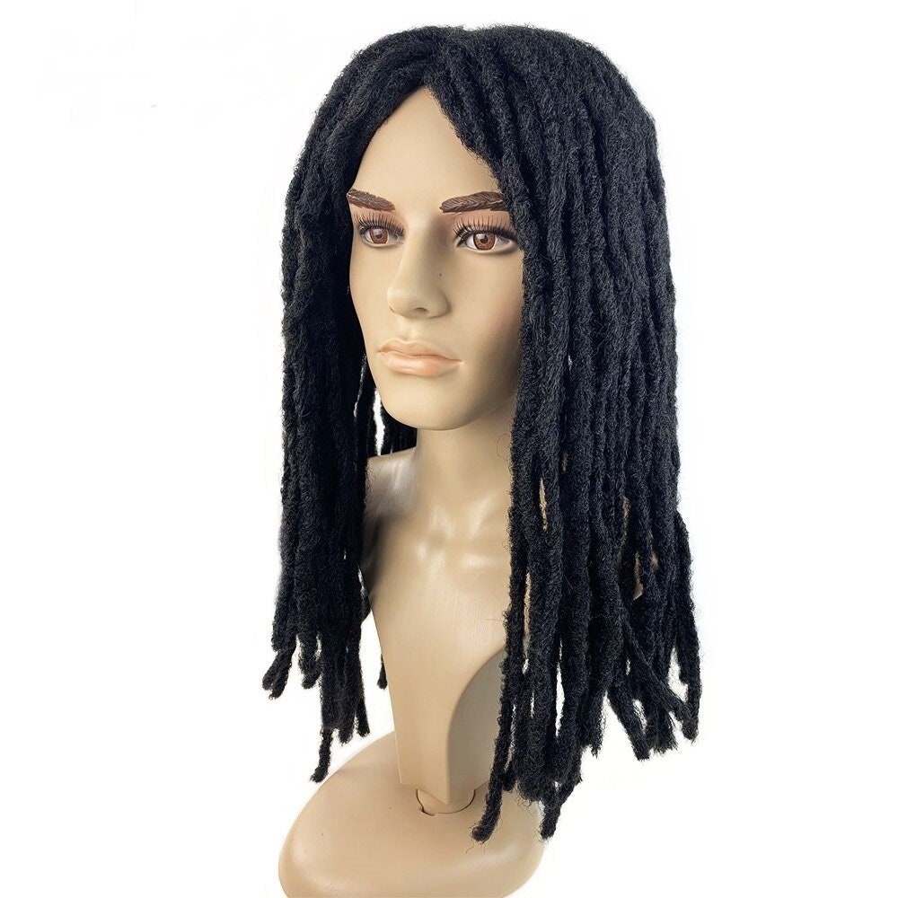 Mens Long Dreadlocks Wig Natural Looking Dreadlocks Toupee Etsy