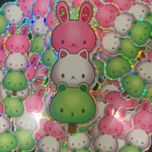 Dango Friends Glitter Sticker