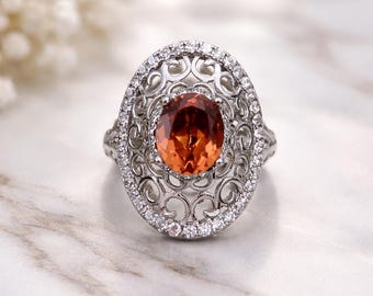 Sultanite Ring 925 Sterling Silver Filigree Ring Color Change Gemstone Victorian Statement Ring Gift for Her Handmade Turkish Jewelry