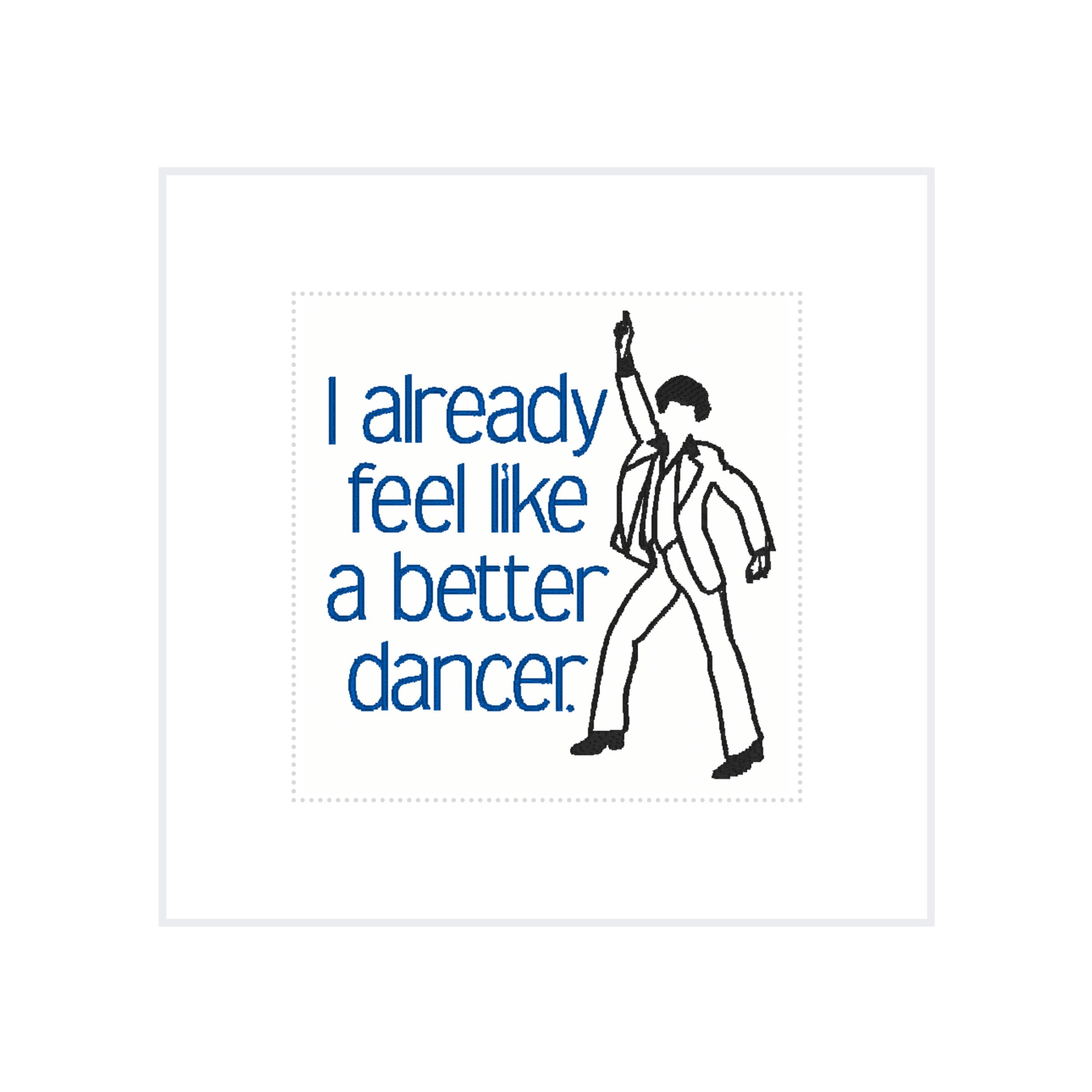 Linen Cocktail Napkins Set of 4 Custom Embroidered FUNNY better Dancer