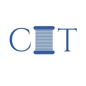 May include: A blue graphic logo featuring the letter C, a central icon of a spool of thread, and the letter T, arranged horizontally to spell the word CIT. The design uses a solid blue color against a plain white background.