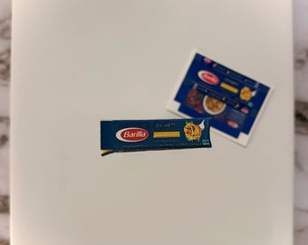 1/12 Scale food spaghetti pasta printable template digital box