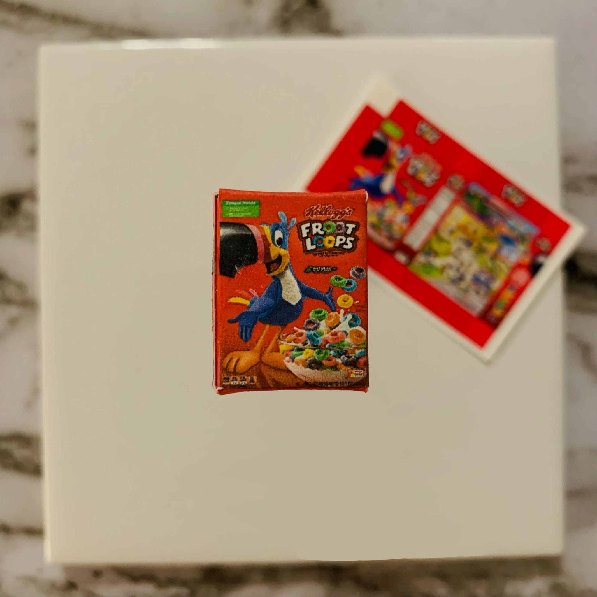 Miniature Froot Loops Cereal Box 