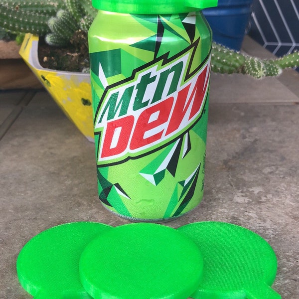 Can pop tops to keep bugs out 3D printed set of 4