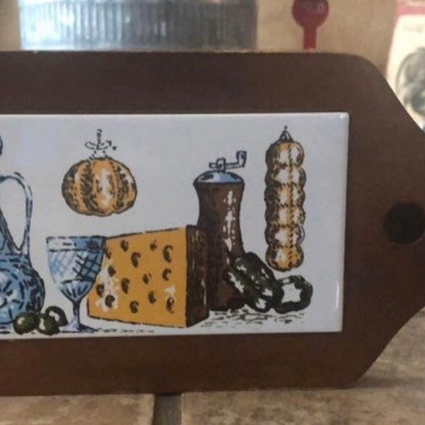 Wood and Tile Cutting Board Etsy