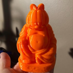 Garfield Buddha statue decor