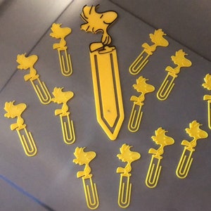 Woodstock bookmark paper clip set