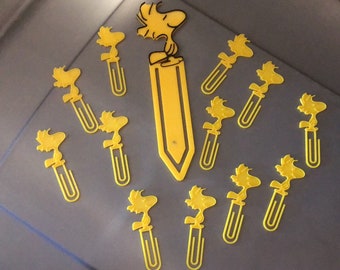 Woodstock bookmark paper clip set