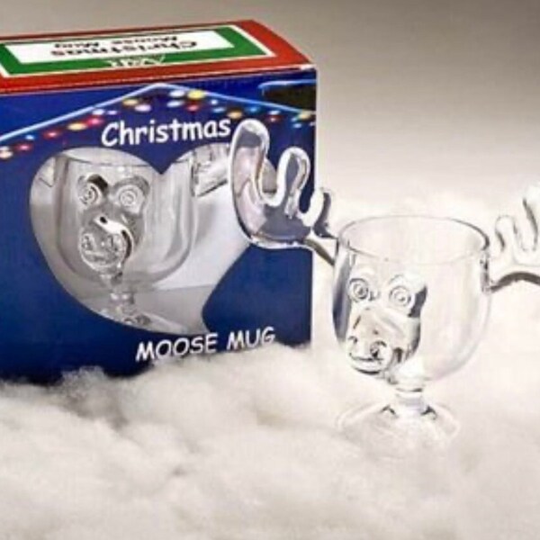 Set Of 2 Acrylic Christmas Moose Shot Glasses – 2 Ounce, Safer Than Glass