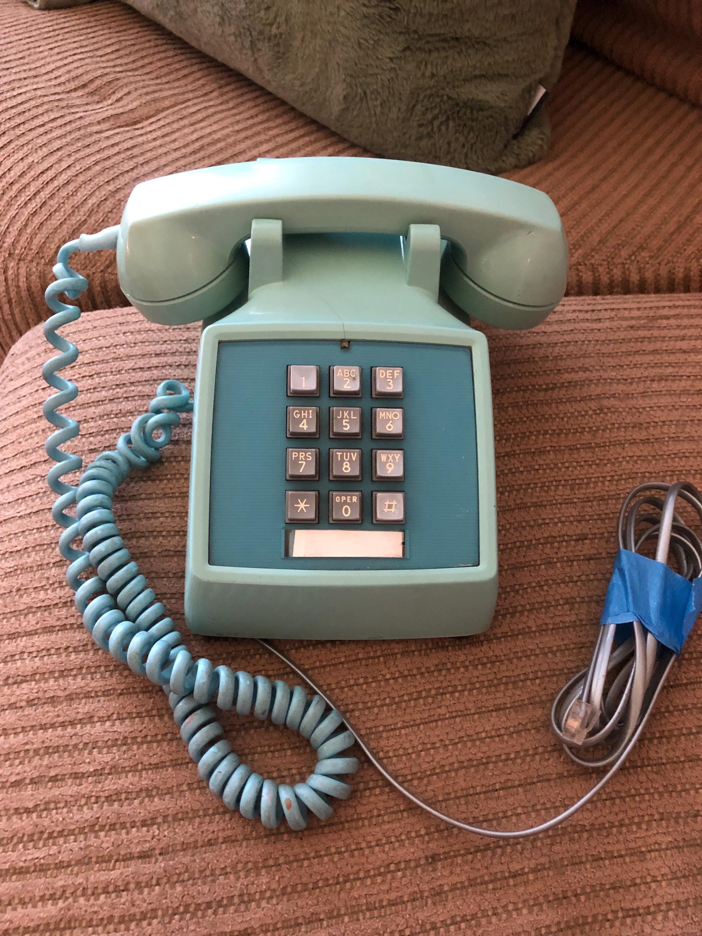 Blue Rotary Phone - Etsy