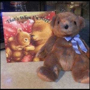 Ty Classic Penny Teddy Bear Plush 2000 12&quot; Purple Bow with book