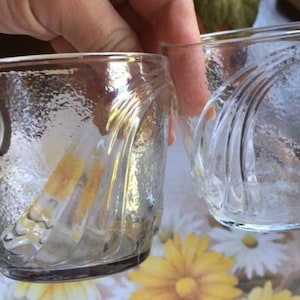 vintage juice glasses set of 2