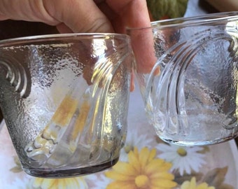 vintage juice glasses set of 2