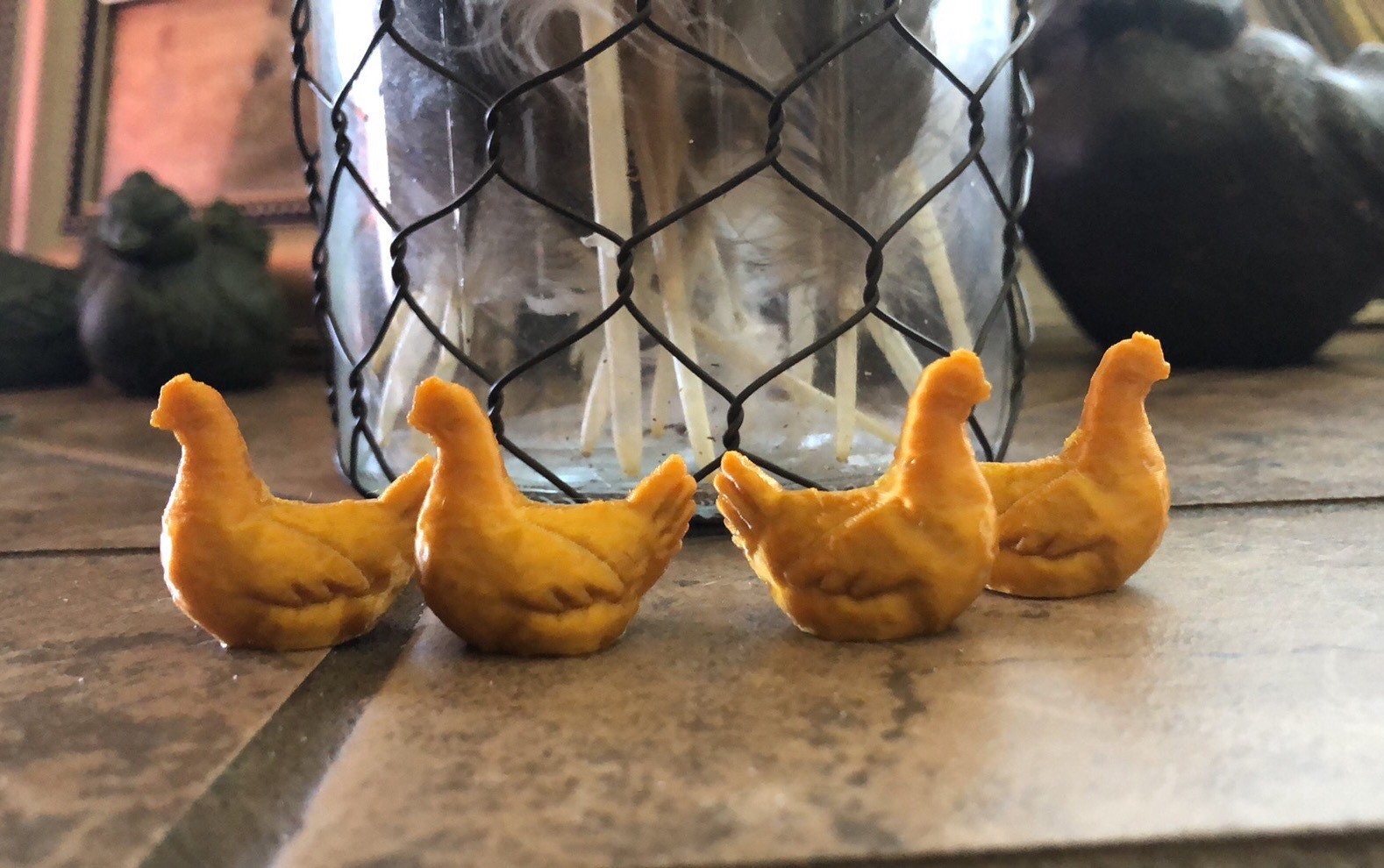 Jeu de 5 couvre-valves de pneu de poulet