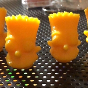 Bart Simpson tire valve stem covers set of 4 3D printed