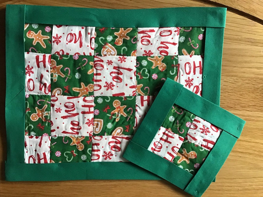 Christmas Placemats and Coasters Etsy