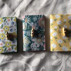 Handmade patchwork needle book