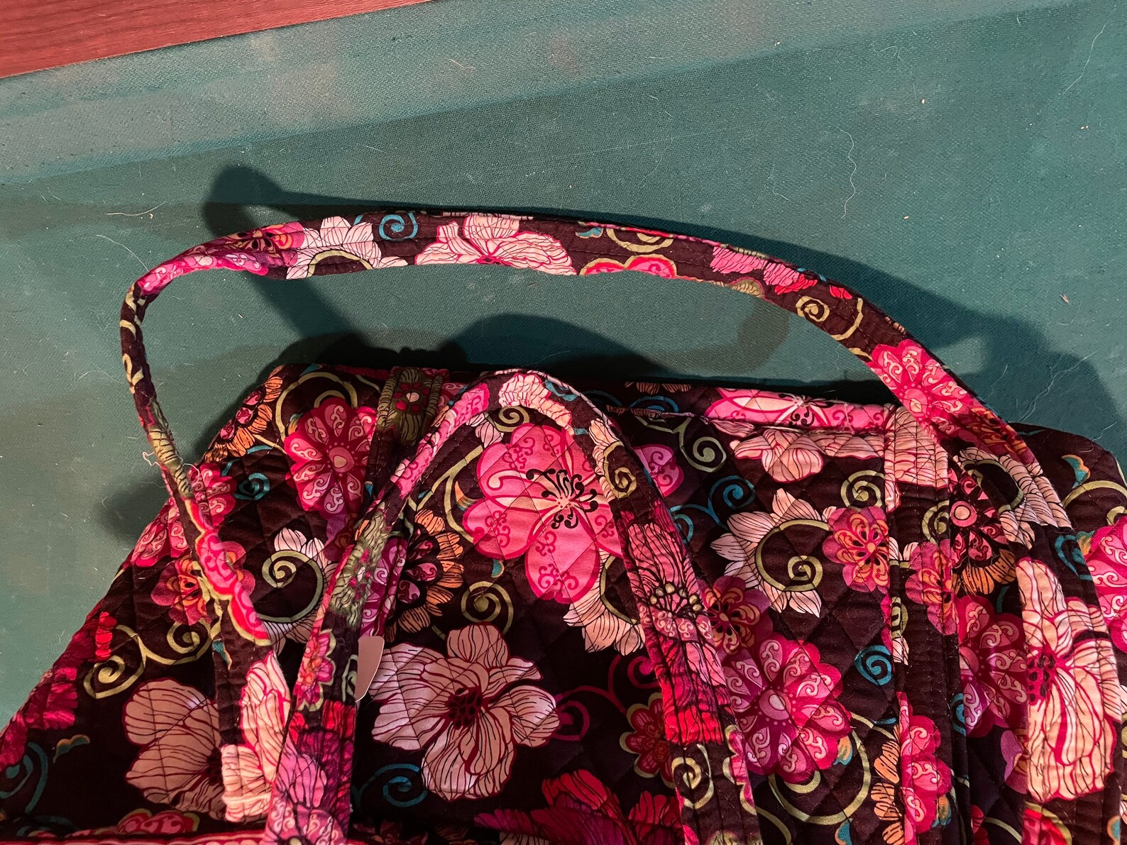 Floral rose Vera Bradley Duffle Etsy