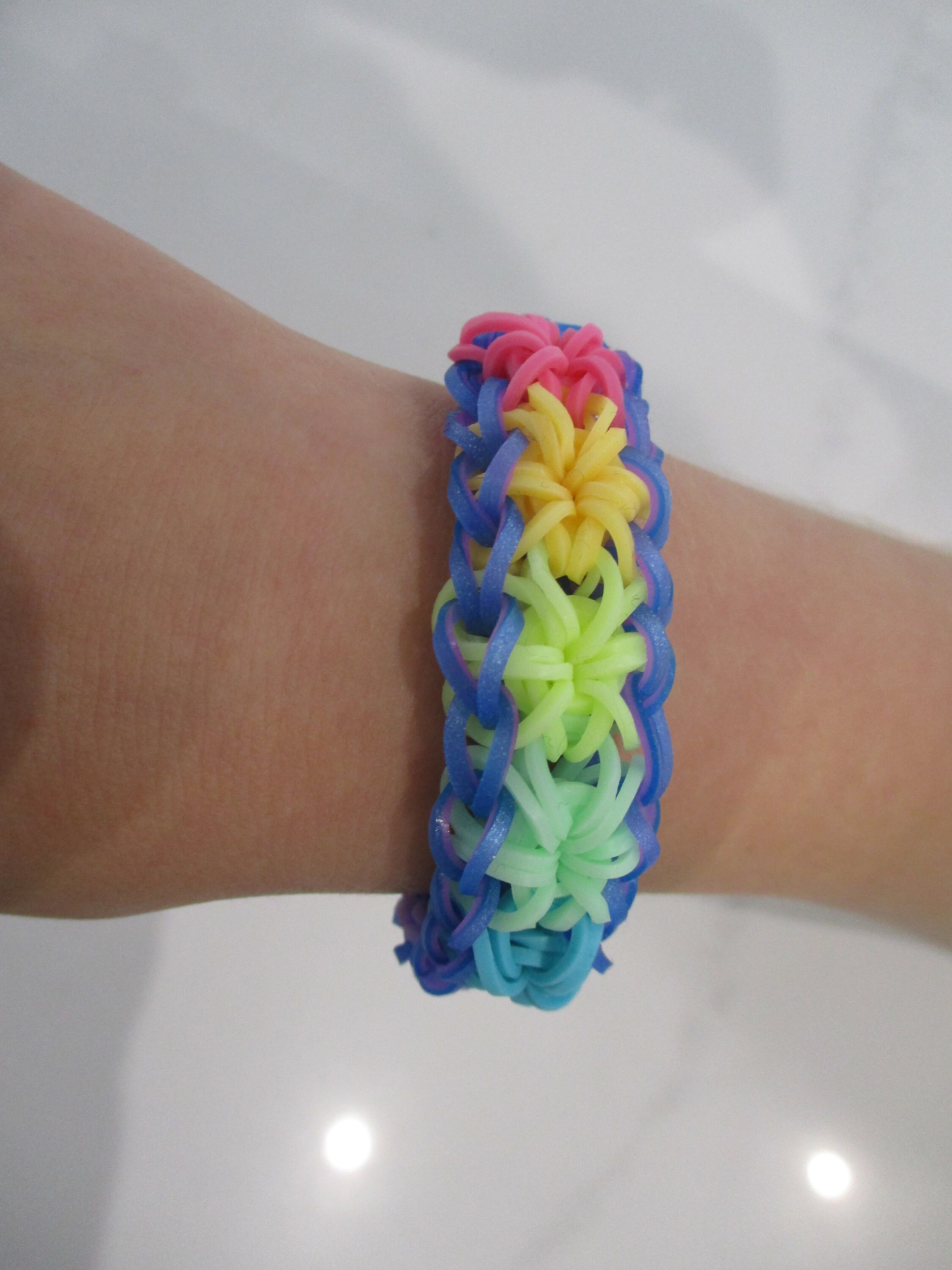 Loom Band Bracelet Starburst design Etsy