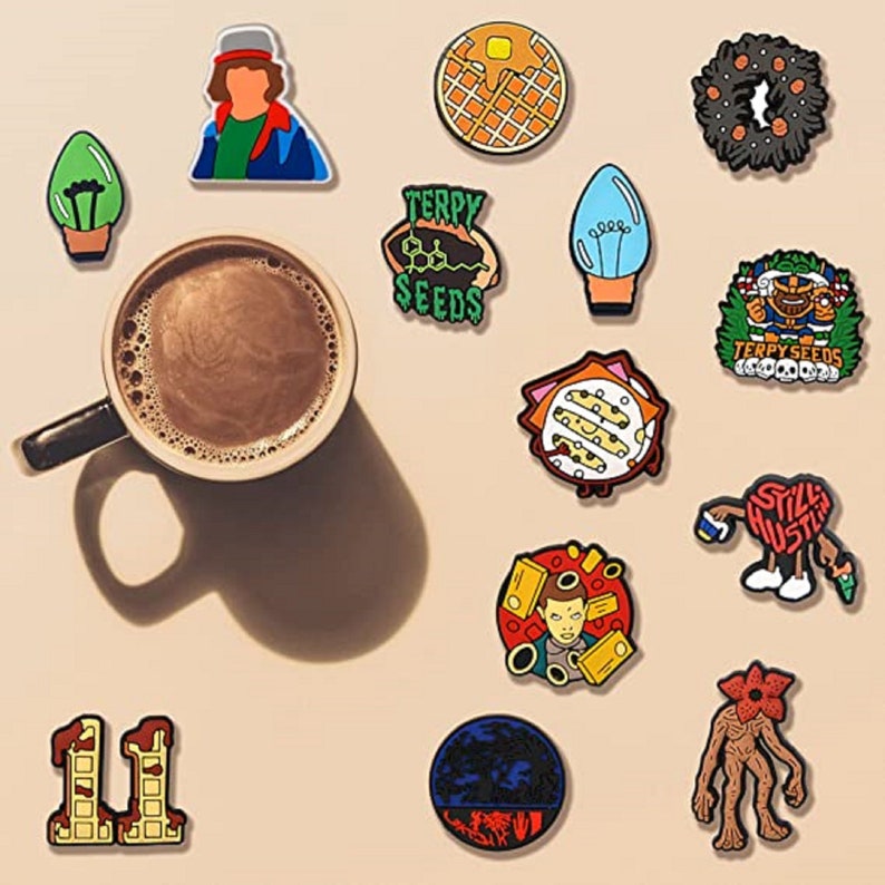 13 Pcs Stranger Things Croc Shoe Charms Horror Things Croc Etsy Finland