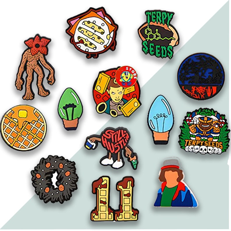 13 Pcs Stranger Things Croc Shoe Charms Horror Things Croc Etsy Finland