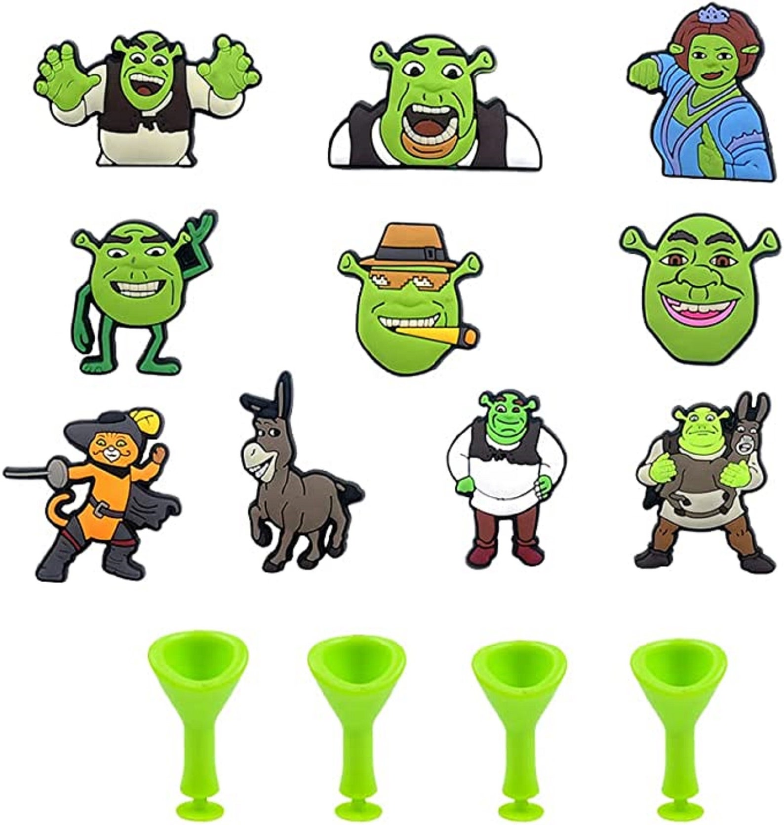 Shrek Shoe Charms Shrek Ears Croc Charms for Crocs Ogre Ears Etsy