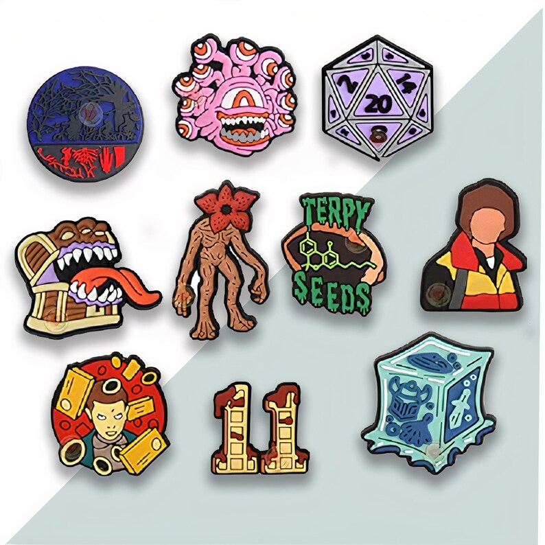 Stranger Things Croc Shoe Charms 10pcs Horror Things Croc Etsy Australia