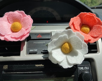 Felt Flower Car Vent Oil Diffuser, Car Air Freshener, Oil Diffuser