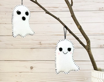 Felt Ghosts, Halloween Ornaments, Halloween Decorations, Ghost Ornaments, Fall Ornaments
