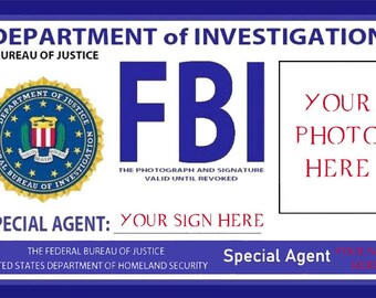 Movie Prop Special Agent Case Investigation Files / 3 X FBI Cosplay ...