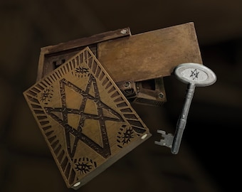 Supernatural Men of Fonts Puzzle Box + Bunker Key Original Size Replica