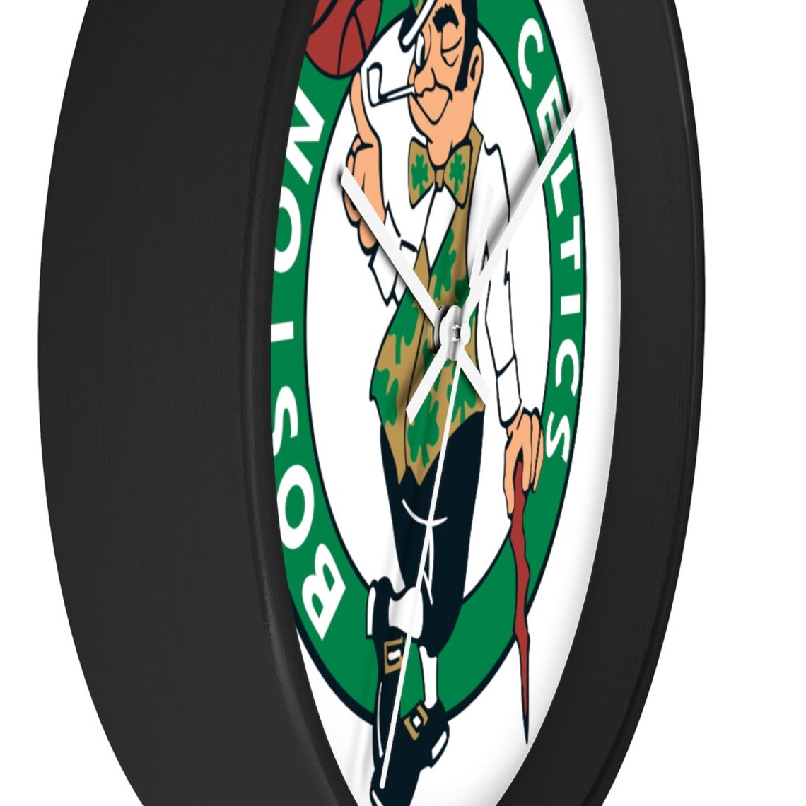 Boston Celtics Basketball team themed wall clock for him for Etsy