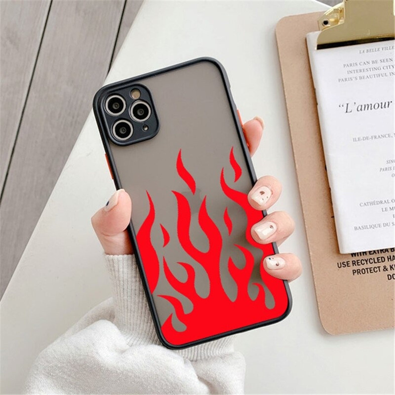Flames Phone Case Fashion Very Cool Flame Case For iPhone 12 | Etsy