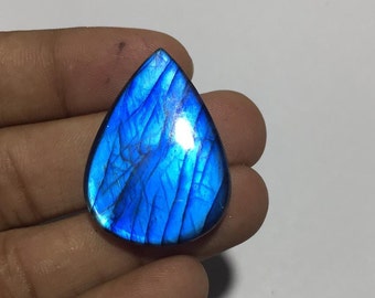 Natural Blue Multi Flash Labradorite Cabochon Loose Gemstone For JEWELERY H29a 