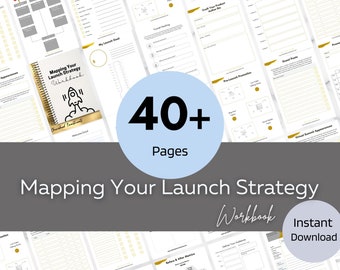 Mapping Your Launch Strategy |  Product Marketing |  Course Marketing Plan | Course Launch Planner | Launch Timeline | PDF
