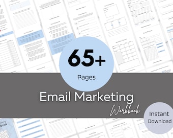 Email Marketing Planner | Plan Your Email Campaign | E-newsletter | Email Template | Email List Building | Email Printable Planner | PDF