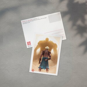 Carte postale "David contre Goliath"